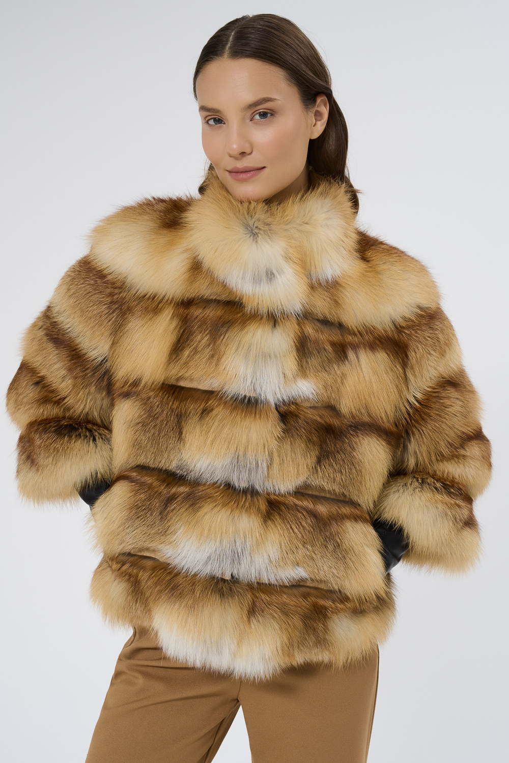 Шуба из меха лисы Fur_avenue 799463003 Рыжий