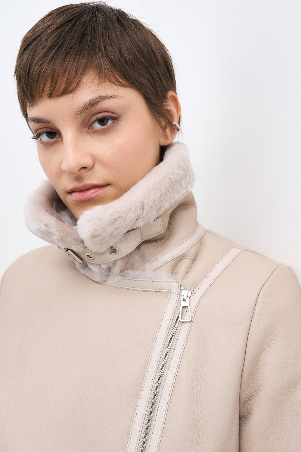 Дубленка из овчины Снежная королева collection