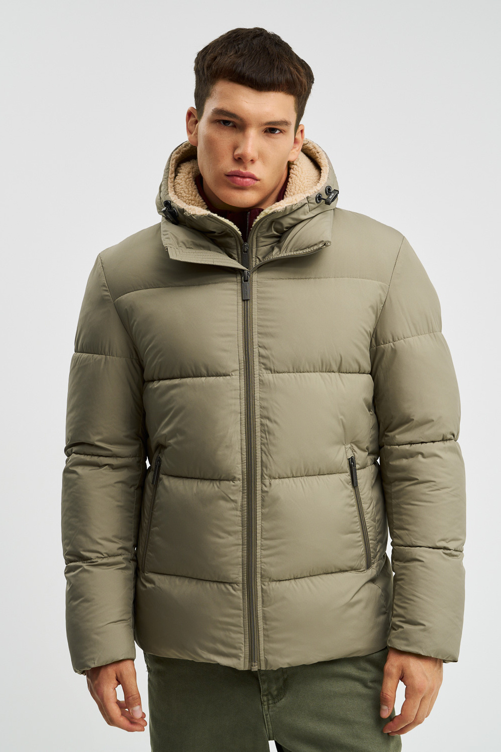 Зимняя куртка с капюшоном Urban Fashion For Men 776007003 Бежевый