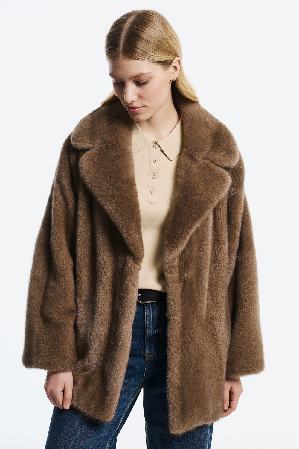 Шуба из аукционного меха норки Saga Furs Estel 794256003
