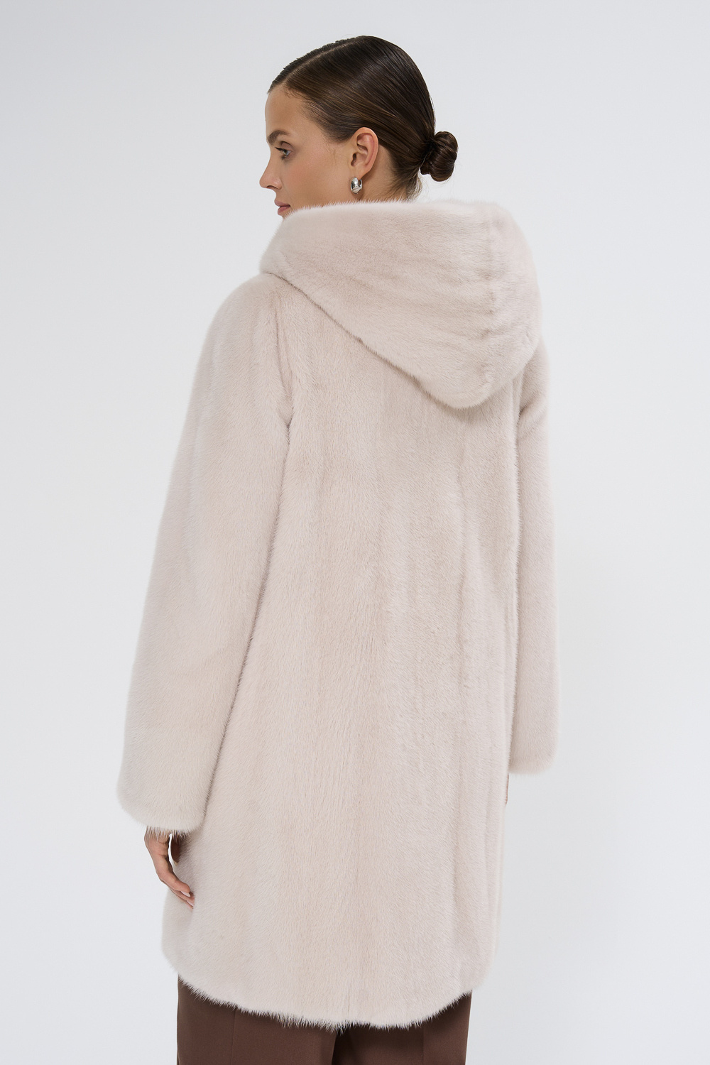 Купить Шуба из аукционного меха норки Kopenhagen Fur Burgundy