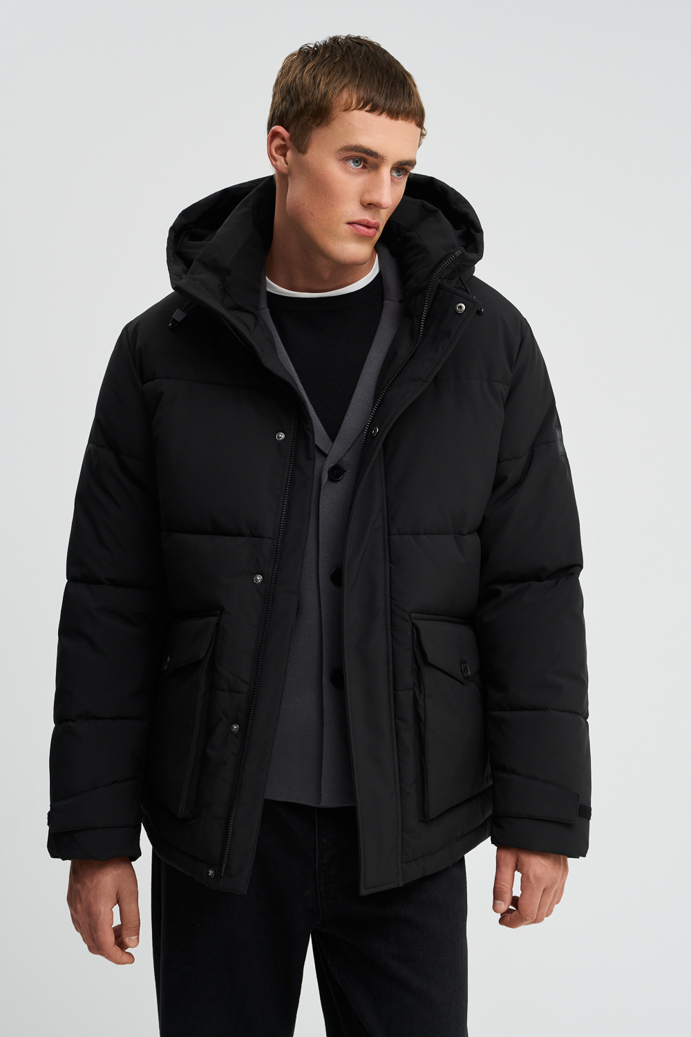 Зимняя куртка с капюшоном Urban Fashion For Men 775733003 Черный
