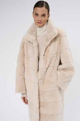 Шуба из аукционного меха норки Saga Furs Vericci 795523003