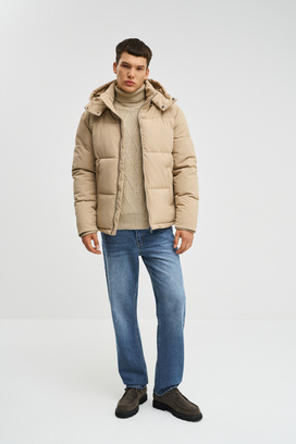 Зимняя куртка с капюшоном Urban Fashion For Men 794947003 Бежевый