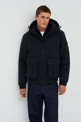 Утепленная куртка с капюшоном Urban Fashion For Men 775770003 Синий