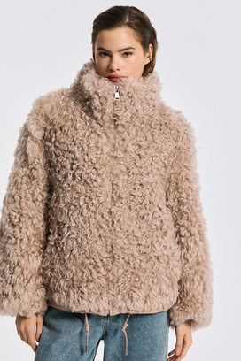 Куртка из овчины Снежная королева collection 795922003 Бежевый