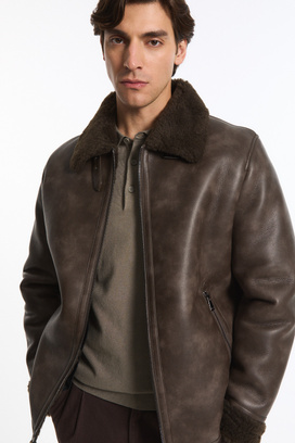 Дубленка из искусственной кожи Urban Fashion For Men 785047003 Коричневый