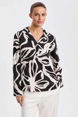Блузка с принтом Снежная Королева 812494003 Разноцветный