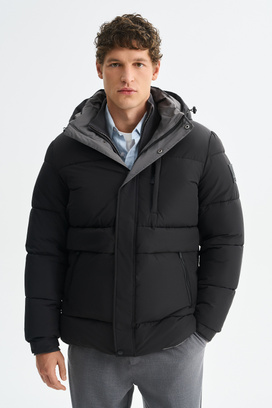 Зимняя куртка с капюшоном Urban Fashion For Men 775768003 Черный