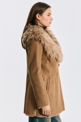 Дубленка из овчины Снежная королева collection 793597003 Бежевый