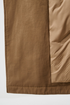 Утепленное пальто с меховой отделкой Состав