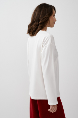 Женский лонгслив с вышивкой Состав