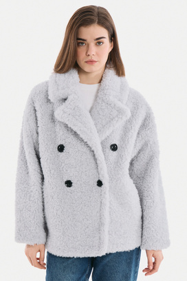Куртка из шерсти Снежная королева collection 789379003 Серый