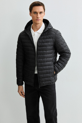 Стеганая куртка с капюшоном Urban Fashion For Men 809941003 Черный