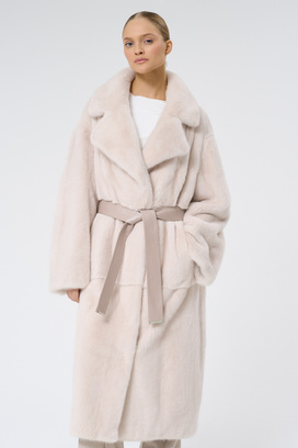 Шуба из аукционного меха норки Kopenhagen Fur Burgundy Снежная Королева 782224003
