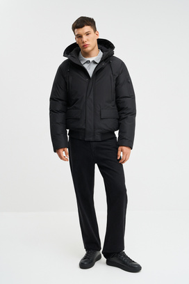 Зимняя куртка с капюшоном Urban Fashion For Men 778916003 Черный