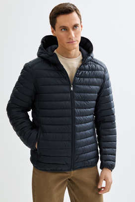 Стеганая куртка с капюшоном Urban Fashion For Men 809935003 Синий