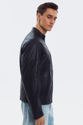 Куртка из натуральной кожи Urban Fashion For Men 801856003 Черный