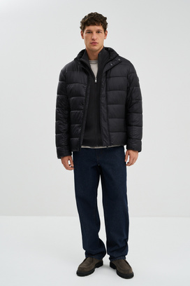 Зимняя куртка с трикотажной вставкой Urban Fashion For Men 775906003
