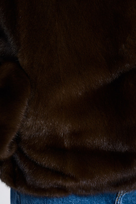Шуба из аукционного меха норки Saga Furs Снежная Королева