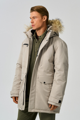 Зимняя куртка с капюшоном Urban Fashion For Men 776115003 Бежевый