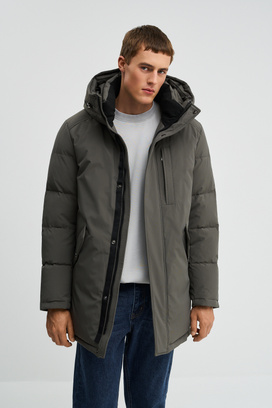 Зимняя куртка с капюшоном Urban Fashion For Men 780034003 Серый