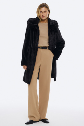 Норковая шуба с поясом Состав