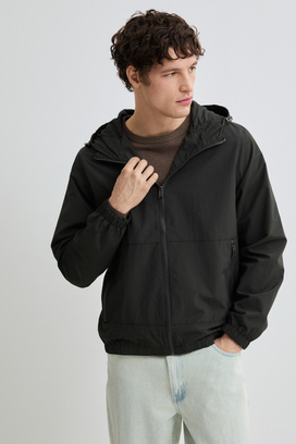 Ветровка с капюшоном Urban Fashion For Men 809833003 Серый