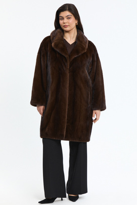 Норковая шуба Emfasi Pelle 780331003 Коричневый