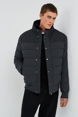 Зимняя куртка с меховой отделкой Urban Fashion For Men 777093003 Серый