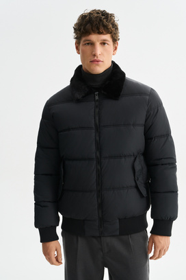 Зимняя куртка с меховой отделкой Urban Fashion For Men 775900003 Черный
