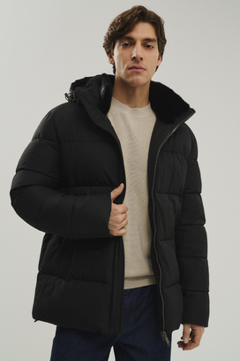 Зимняя куртка с капюшоном Urban Fashion For Men 777125003 Черный