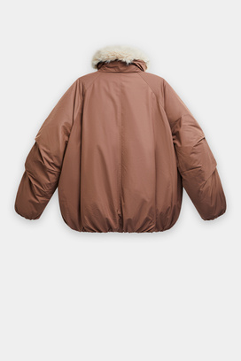 Пуховик с меховой отделкой 848763003