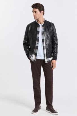 Бомбер из натуральной кожи Urban Fashion For Men