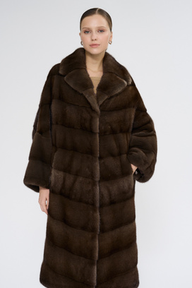 Шуба из аукционного меха норки Saga Furs Снежная Королева 782223003