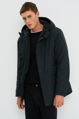Утепленная куртка с капюшоном Urban Fashion For Men 772978003 Зеленый