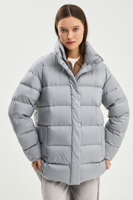 Зимняя куртка Снежная королева collection 772355003 Серый