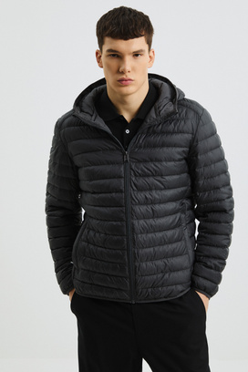 Стеганая куртка с капюшоном Urban Fashion For Men 809936003 Серый