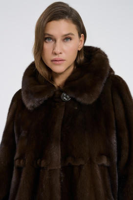 Шуба из аукционного меха норки Saga Furs Состав