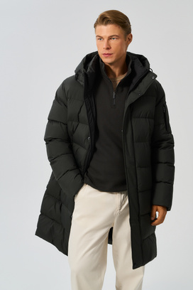Удлиненная зимняя куртка с капюшоном Urban Fashion For Men 787392003