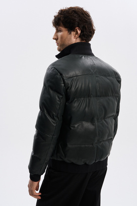 Купить Утепленная куртка из натуральной кожи