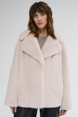 Шуба из аукционного меха норки Kopenhagen Fur Burgundy Снежная Королева 791575003