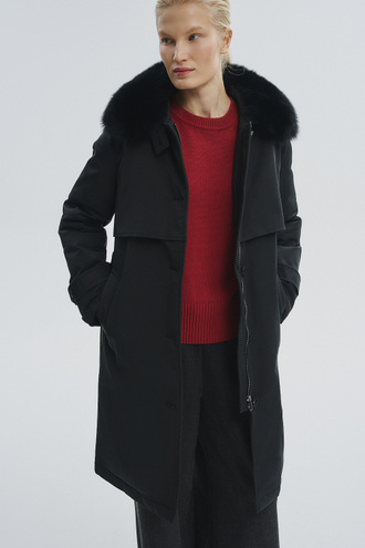Зимнее пальто с меховой отделкой Снежная Королева boutique 790298003