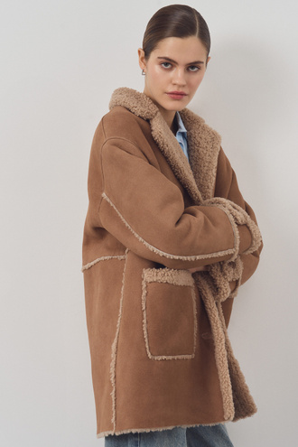 Дубленка из овчины Снежная королева collection 814039003