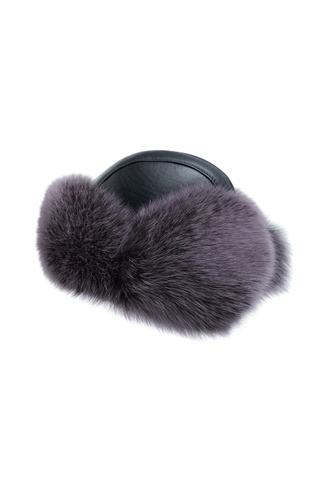 Шапка-ушанка из меха песца POLINA FURS 785939003