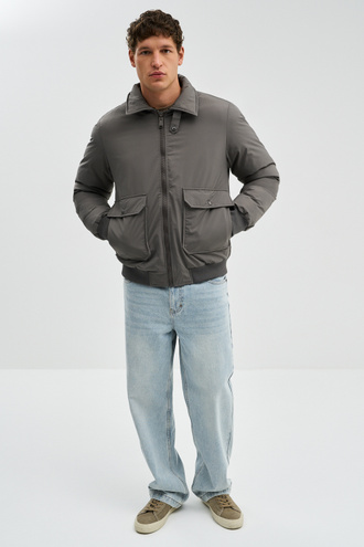 Зимний бомбер с меховой отделкой Urban Fashion For Men 778857003
