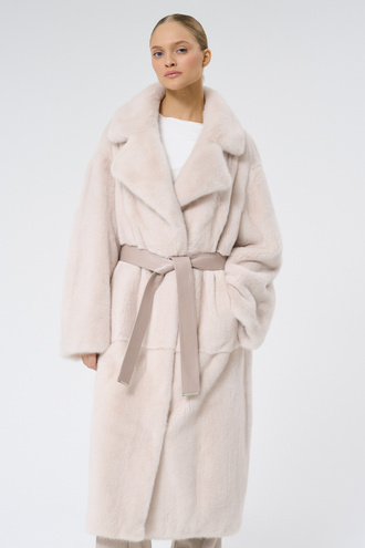 Шуба из аукционного меха норки Kopenhagen Fur Burgundy Снежная Королева 782224003