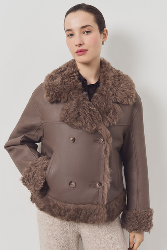 Дубленка из овчины Снежная королева collection 793734003