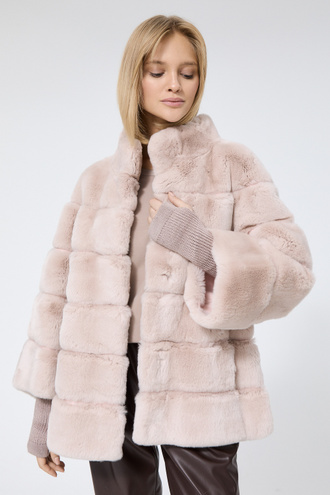 Шуба из меха кролика Снежная королева collection 792389003