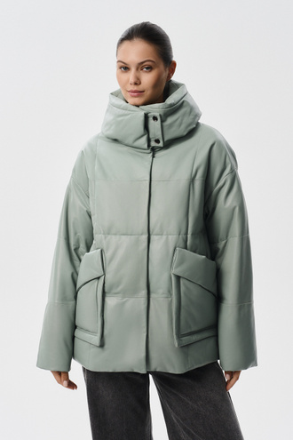 Утепленная кожаная куртка Снежная Королева 839777003
